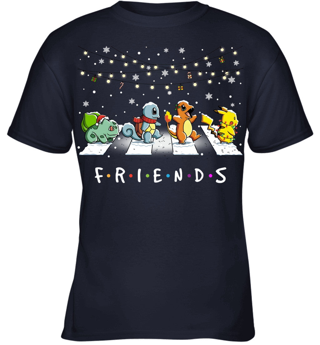 Matching Pokemon Christmas T-Shirt for Friends – Funny Holiday Gift Idea