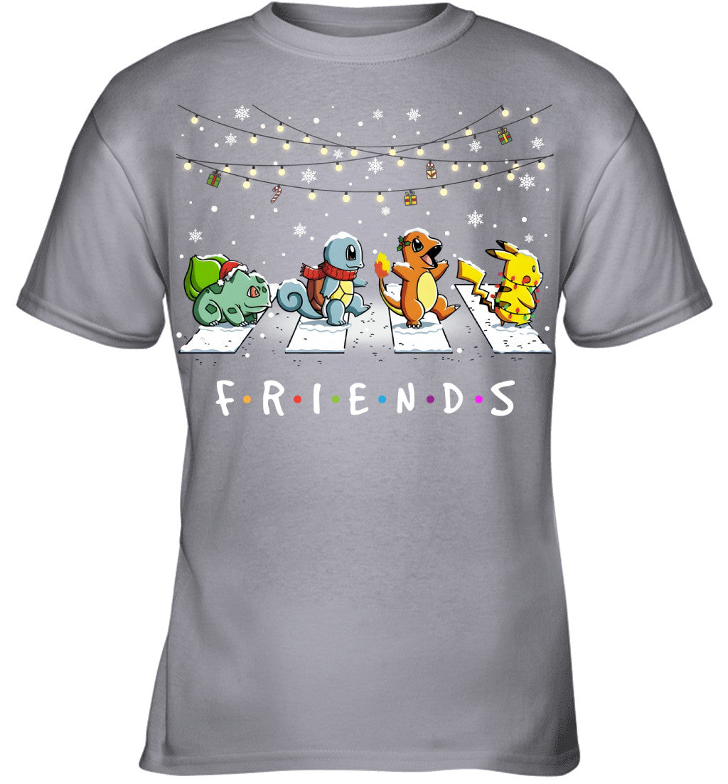 Matching Pokemon Christmas T-Shirt for Friends – Funny Holiday Gift Idea