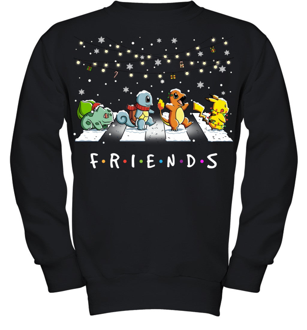 Matching Pokemon Christmas T-Shirt for Friends – Funny Holiday Gift Idea