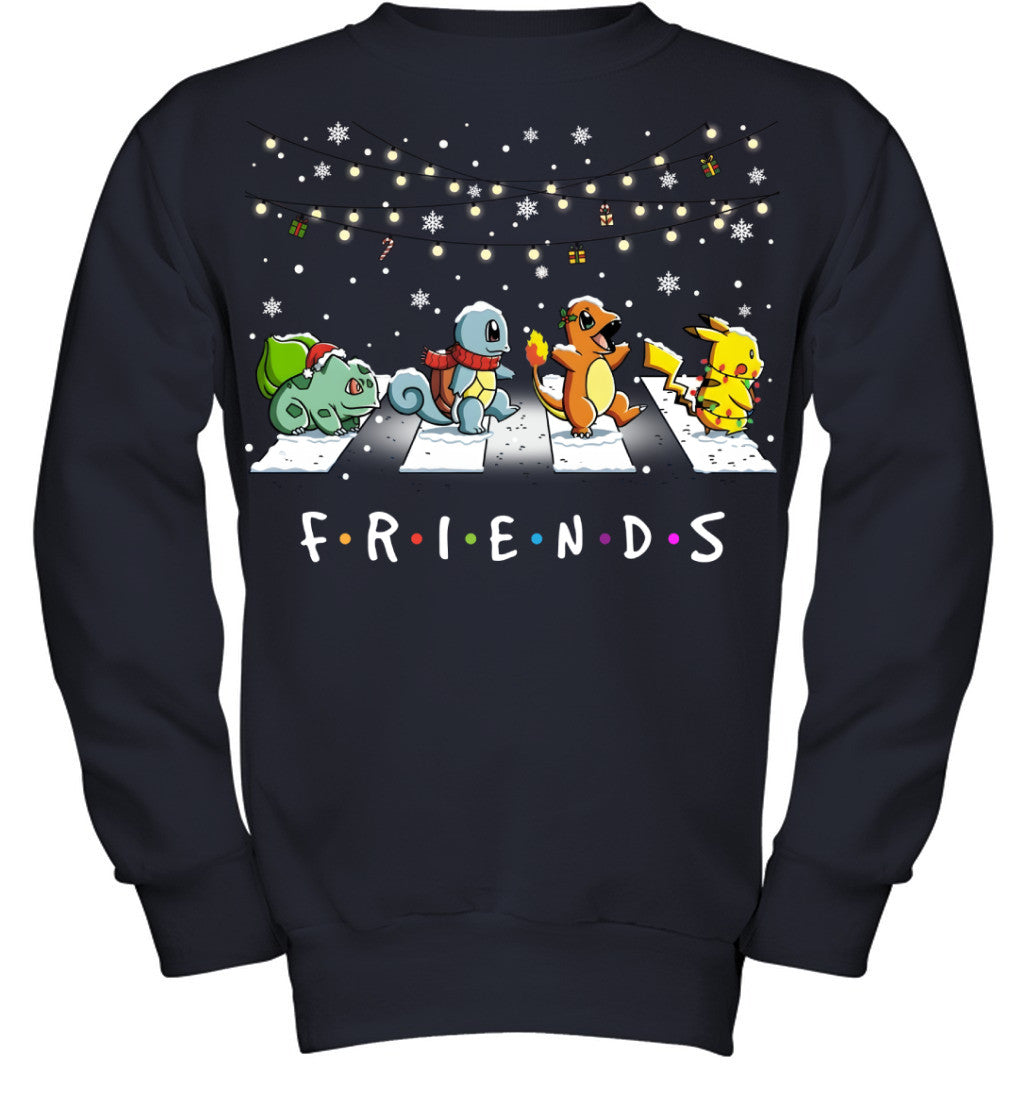 Matching Pokemon Christmas T-Shirt for Friends – Funny Holiday Gift Idea