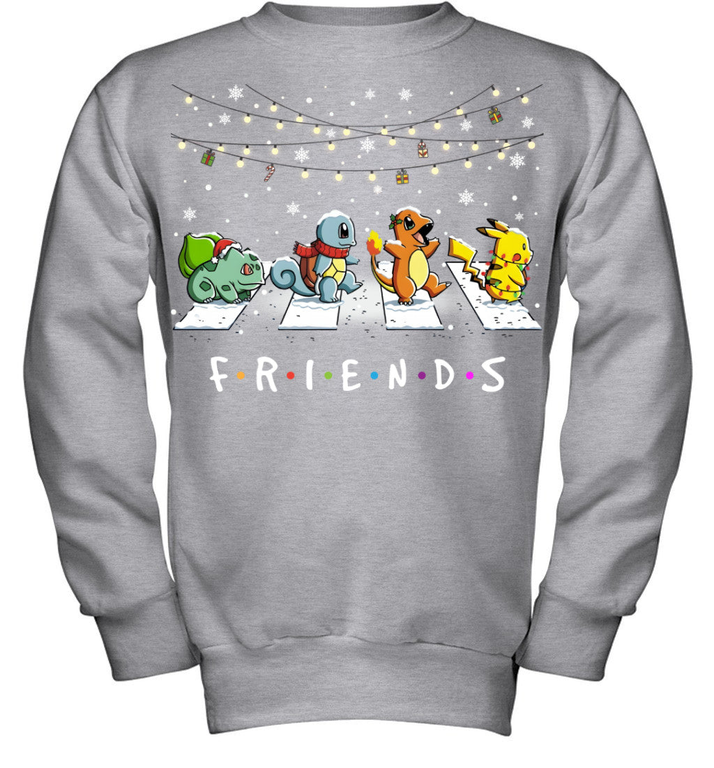 Matching Pokemon Christmas T-Shirt for Friends – Funny Holiday Gift Idea