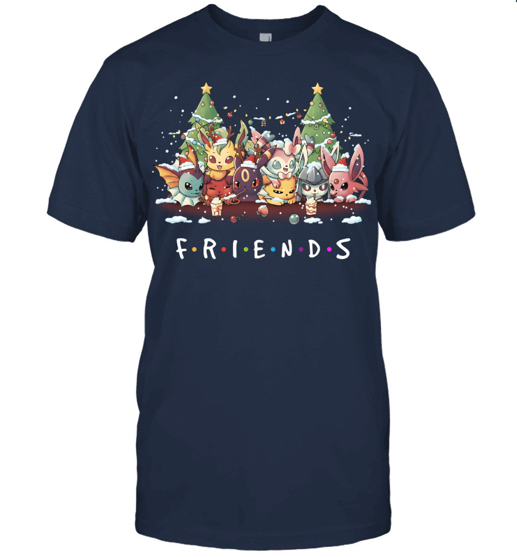 Eevee Evolutions Christmas T-Shirt – Pokémon Friends Holiday Tee