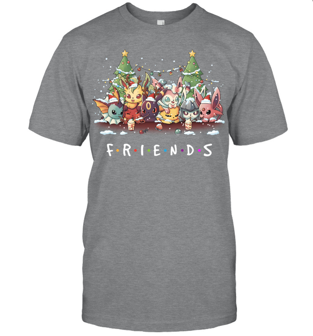 Eevee Evolutions Christmas T-Shirt – Pokémon Friends Holiday Tee