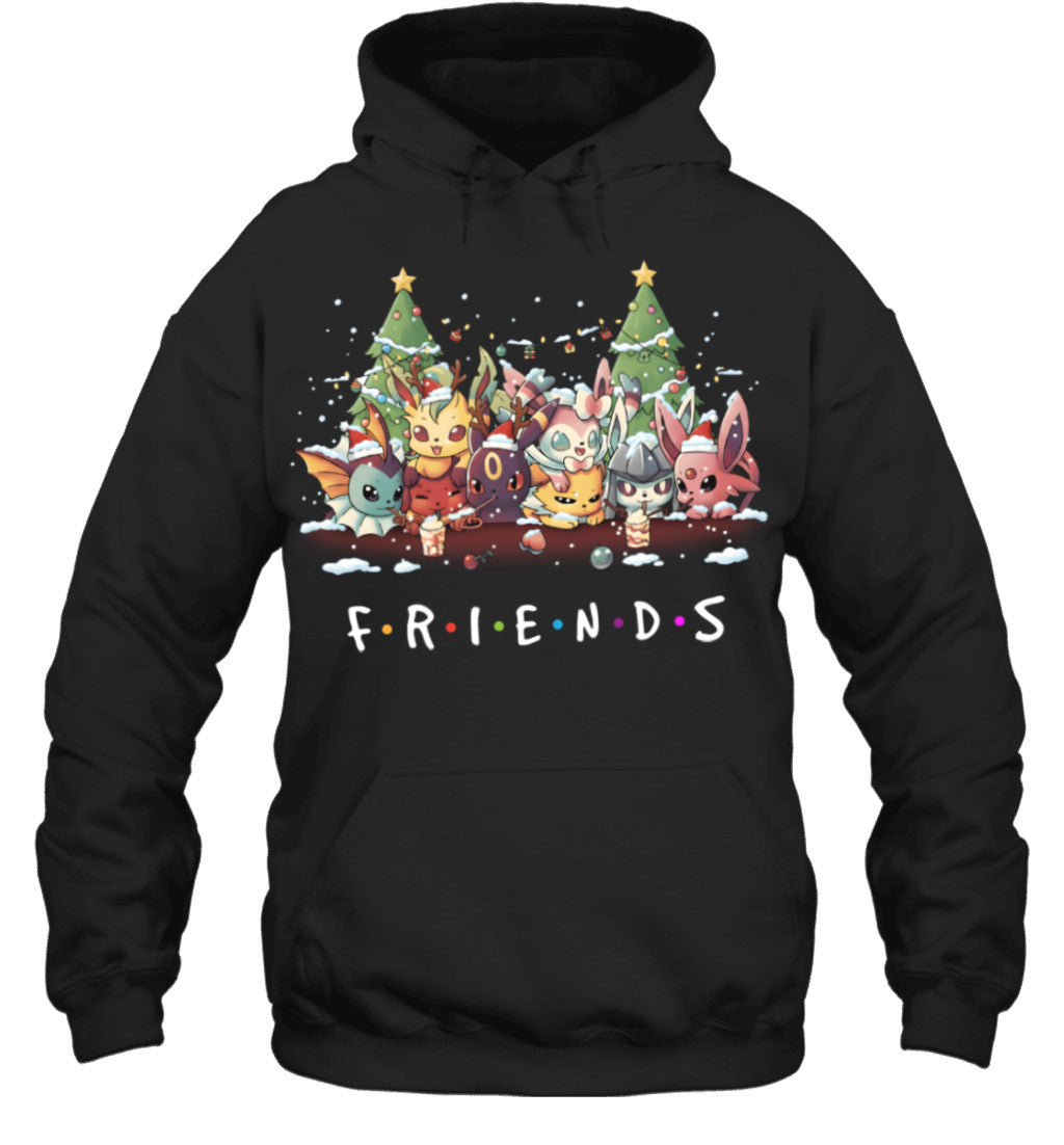 Eevee Evolutions Christmas T-Shirt – Pokémon Friends Holiday Tee