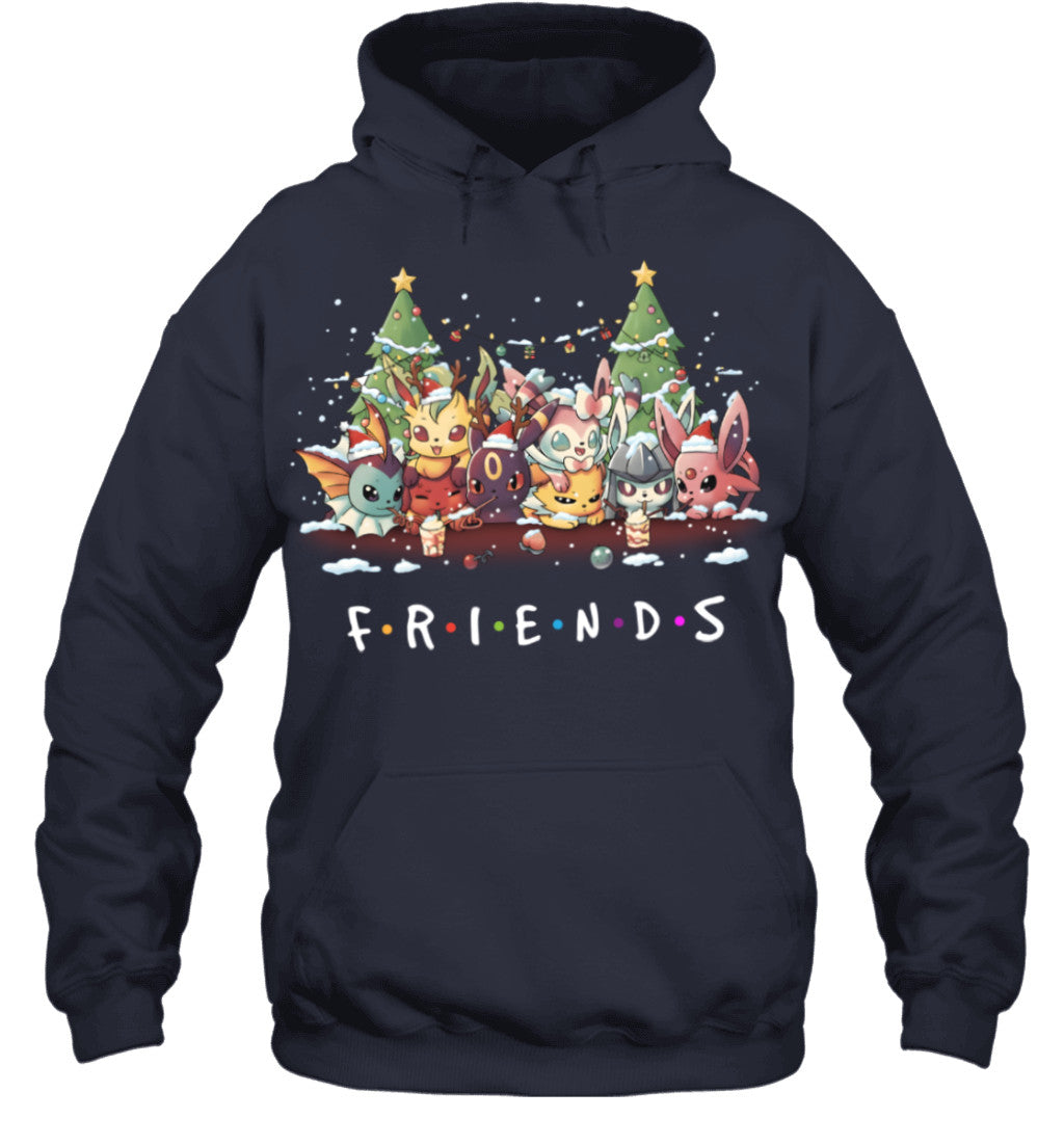 Eevee Evolutions Christmas T-Shirt – Pokémon Friends Holiday Tee