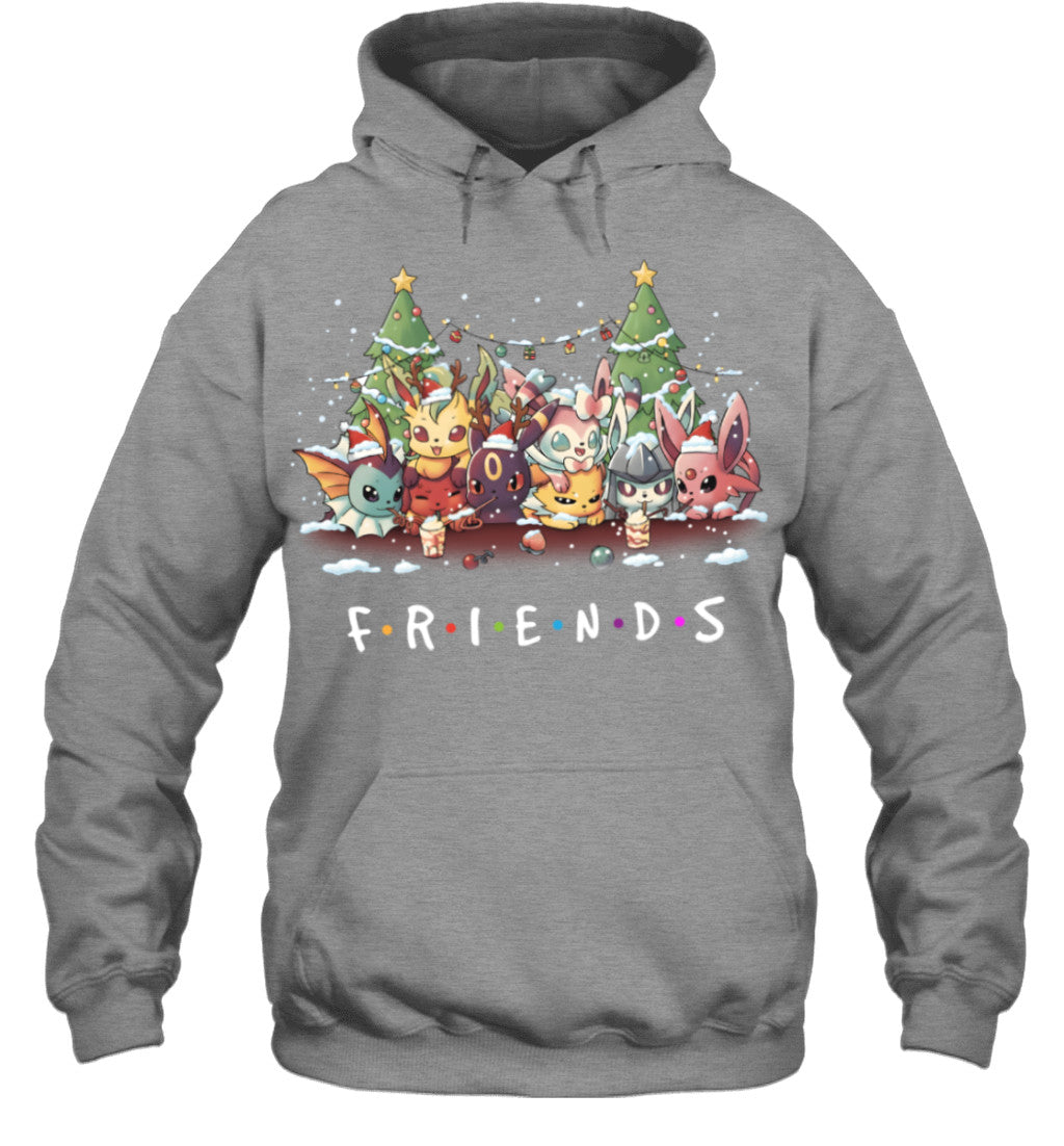 Eevee Evolutions Christmas T-Shirt – Pokémon Friends Holiday Tee