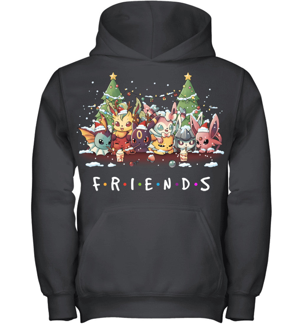 Eevee Evolutions Christmas T-Shirt – Pokémon Friends Holiday Tee
