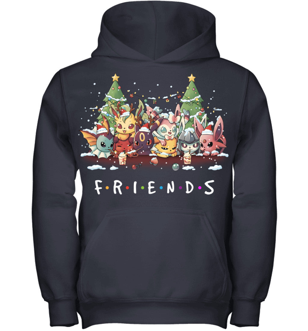 Eevee Evolutions Christmas T-Shirt – Pokémon Friends Holiday Tee