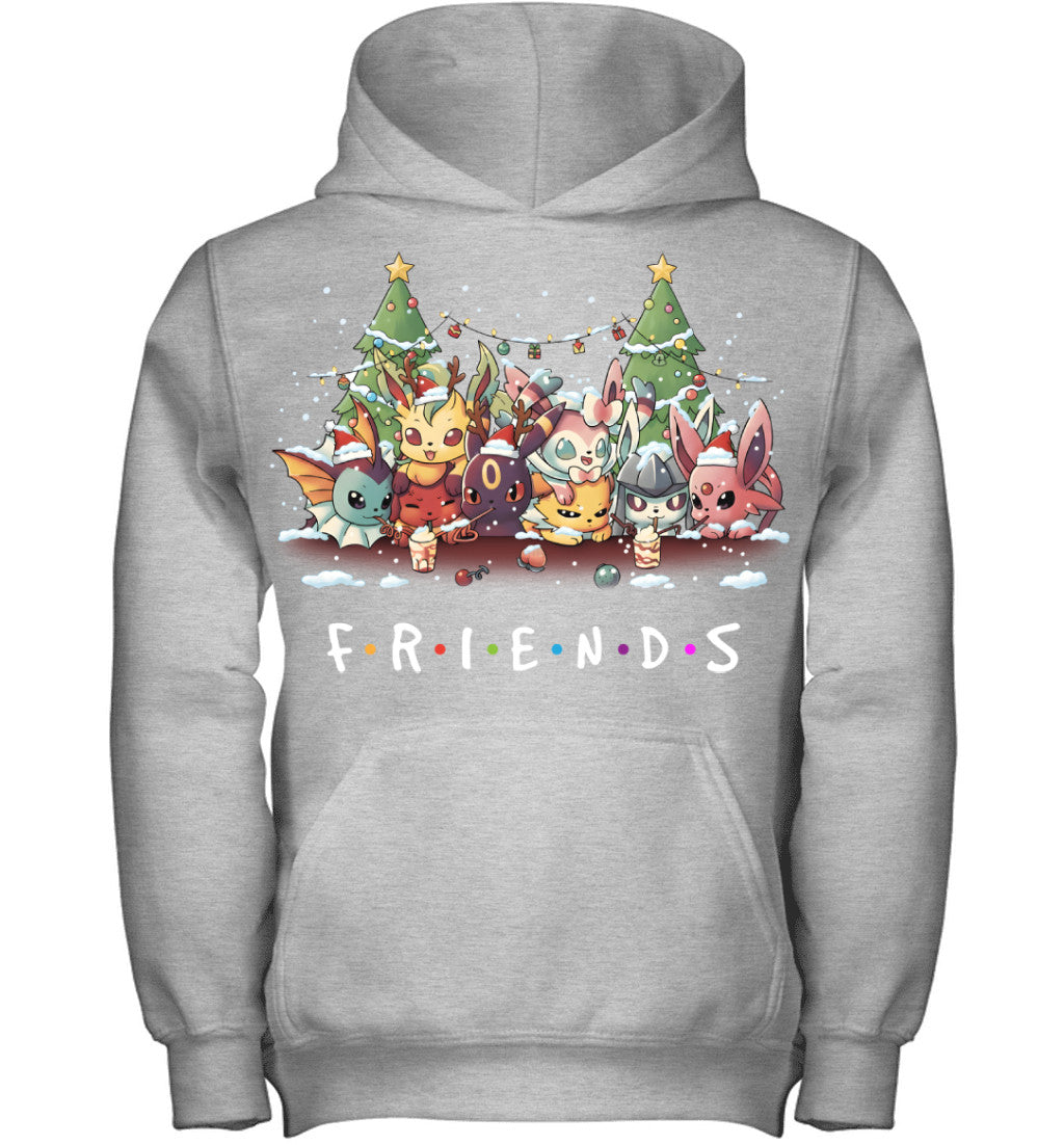 Eevee Evolutions Christmas T-Shirt – Pokémon Friends Holiday Tee