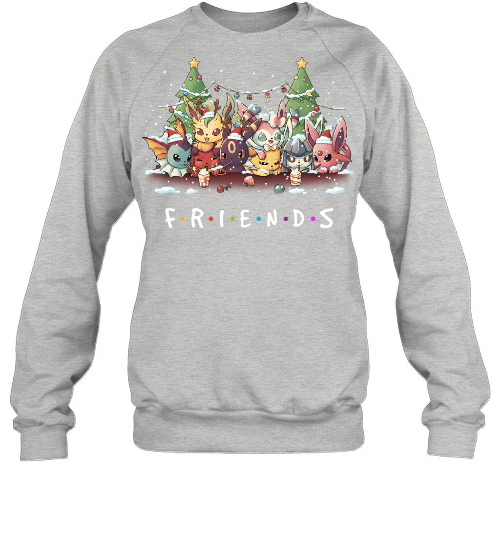 Eevee Evolutions Christmas T-Shirt – Pokémon Friends Holiday Tee