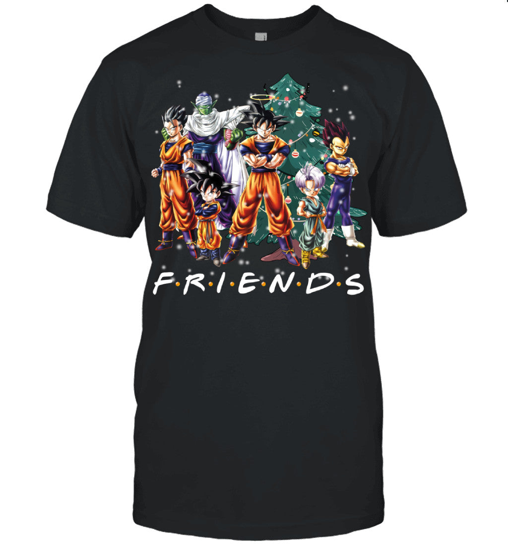 Dragon Ball Friends Christmas T-Shirt – Goku and Friends Holiday Tee