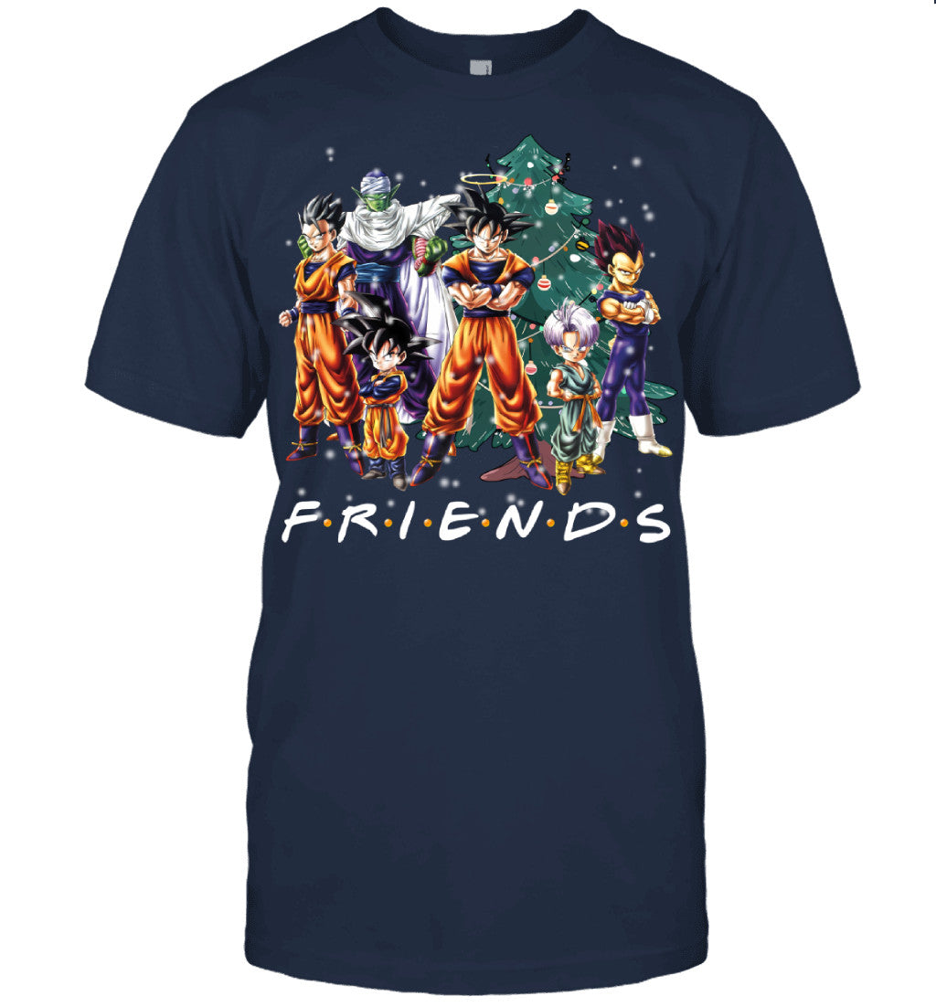 Dragon Ball Friends Christmas T-Shirt – Goku and Friends Holiday Tee