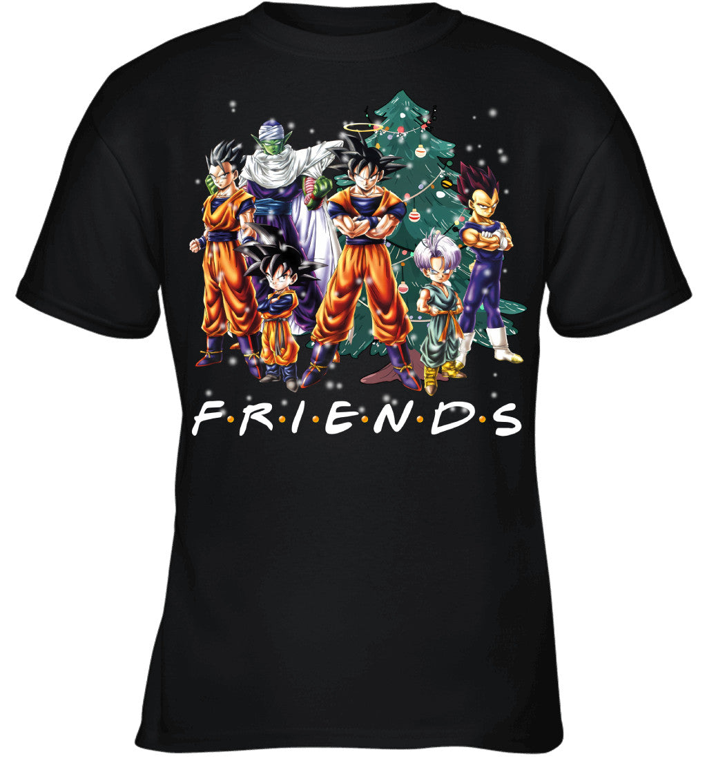 Dragon Ball Friends Christmas T-Shirt – Goku and Friends Holiday Tee
