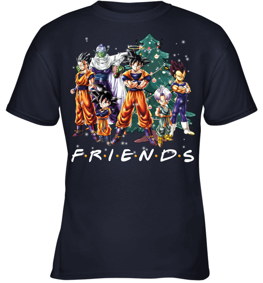 Dragon Ball Friends Christmas T-Shirt – Goku and Friends Holiday Tee