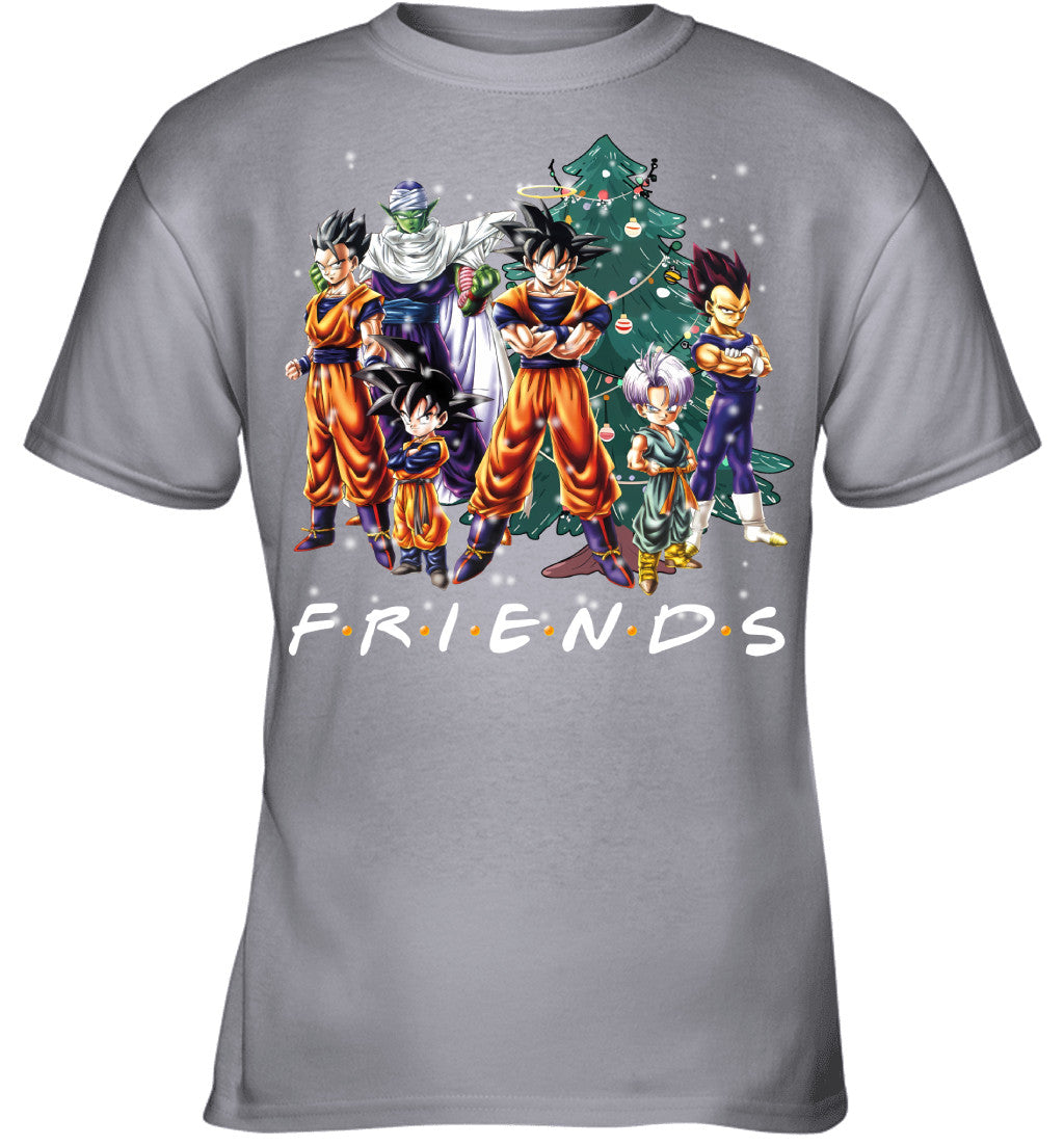 Dragon Ball Friends Christmas T-Shirt – Goku and Friends Holiday Tee