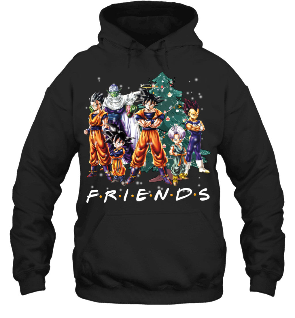 Dragon Ball Friends Christmas T-Shirt – Goku and Friends Holiday Tee