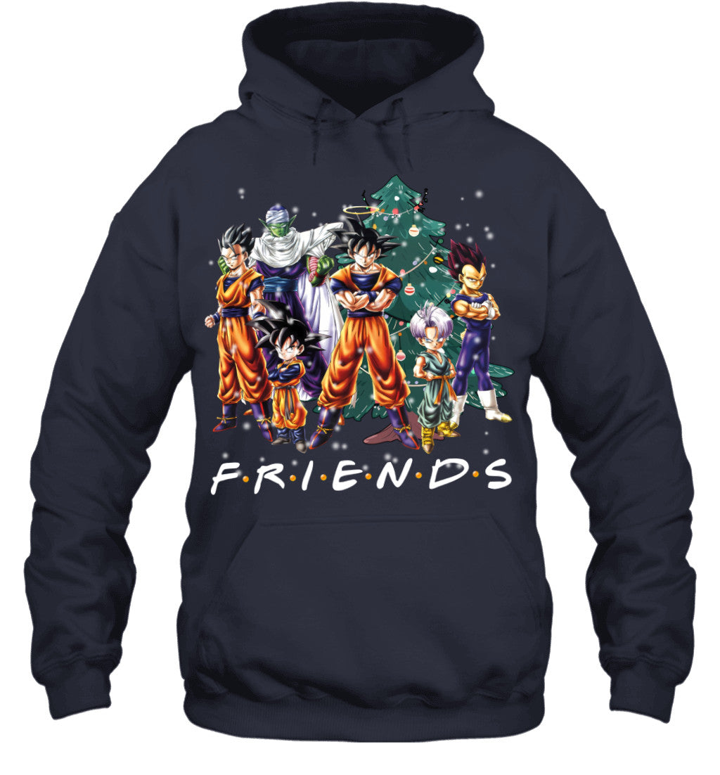 Dragon Ball Friends Christmas T-Shirt – Goku and Friends Holiday Tee
