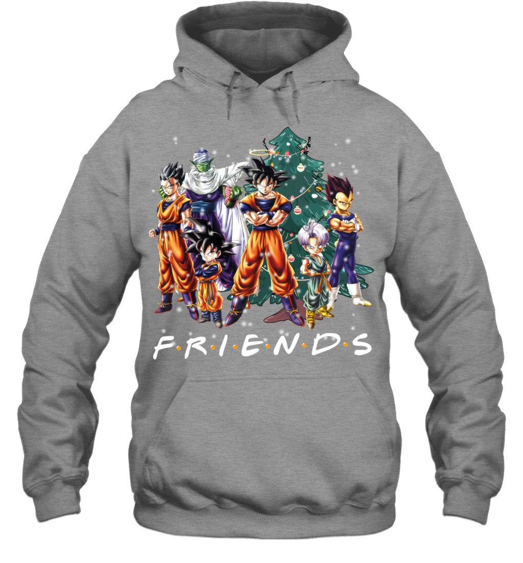 Dragon Ball Friends Christmas T-Shirt – Goku and Friends Holiday Tee