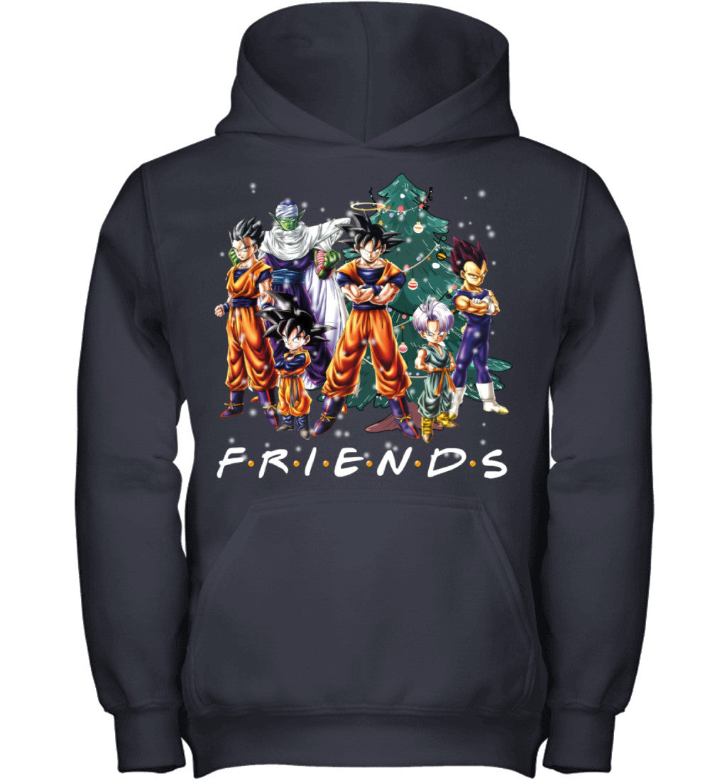 Dragon Ball Friends Christmas T-Shirt – Goku and Friends Holiday Tee