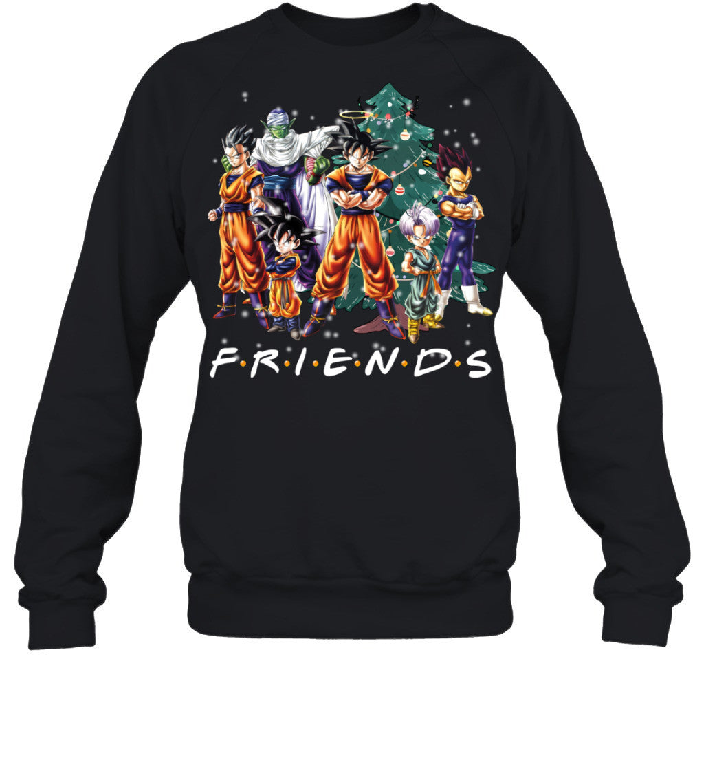 Dragon Ball Friends Christmas T-Shirt – Goku and Friends Holiday Tee