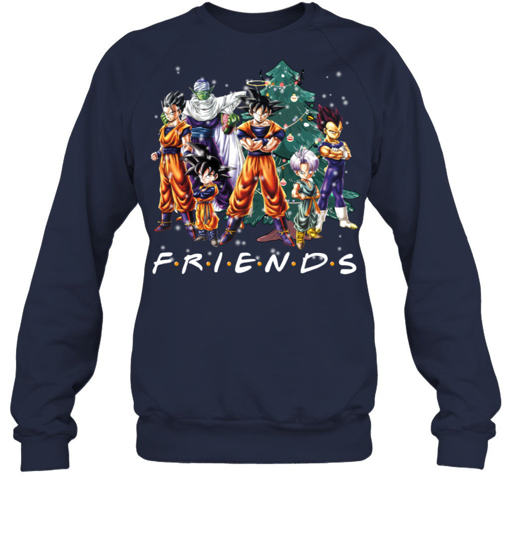 Dragon Ball Friends Christmas T-Shirt – Goku and Friends Holiday Tee