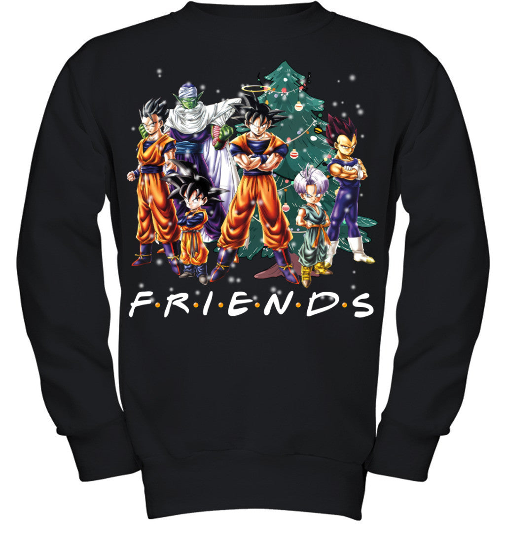 Dragon Ball Friends Christmas T-Shirt – Goku and Friends Holiday Tee