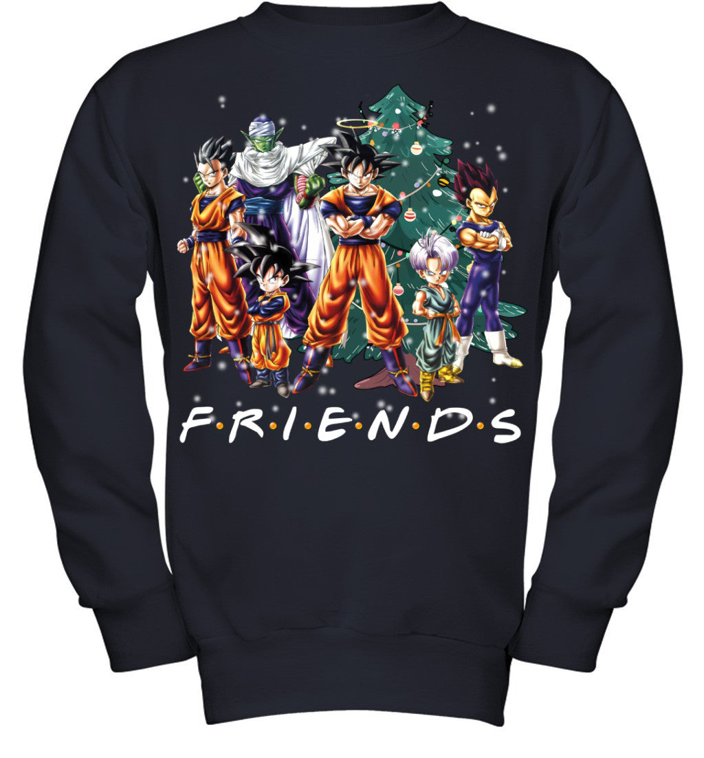 Dragon Ball Friends Christmas T-Shirt – Goku and Friends Holiday Tee