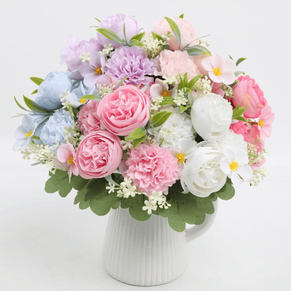 6 Color Rose Peony Artificial Flowers