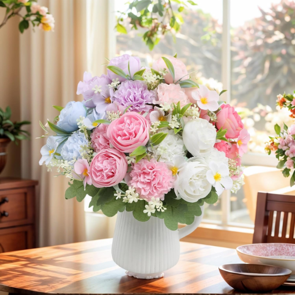 6 Color Rose Peony Artificial Flowers