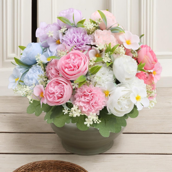 6 Color Rose Peony Artificial Flowers