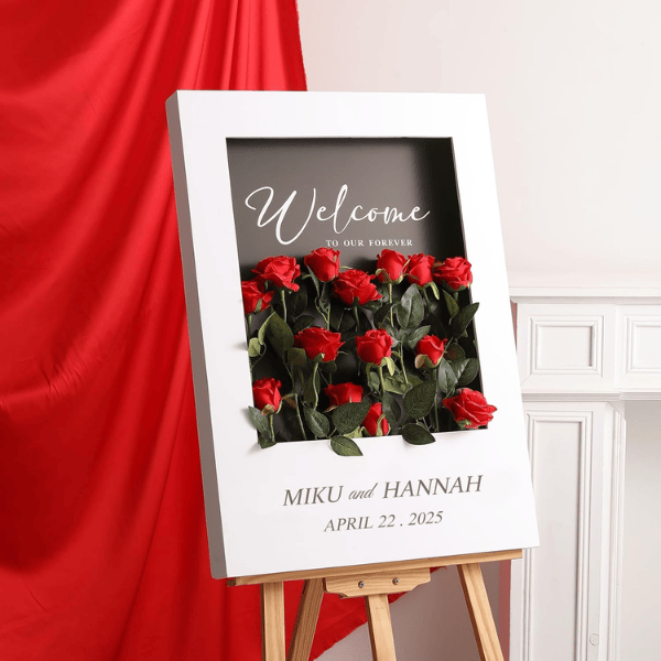 50PCS Artificial Silk Roses – Long Stem Red Fake Roses