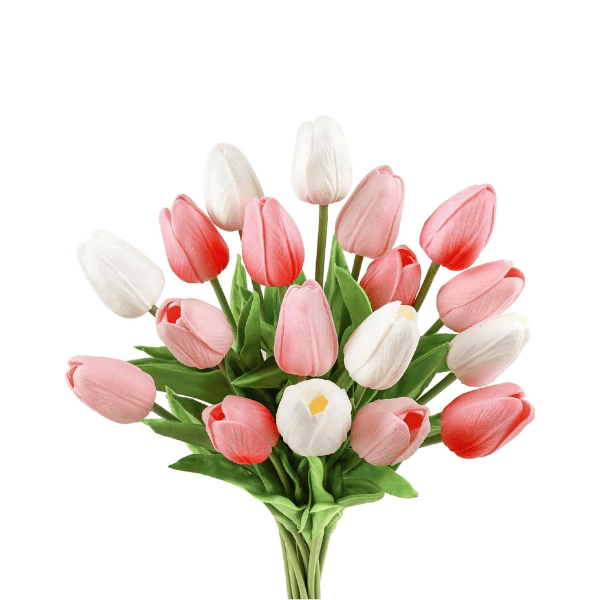 18PCS Real Touch Artificial Tulip Flowers