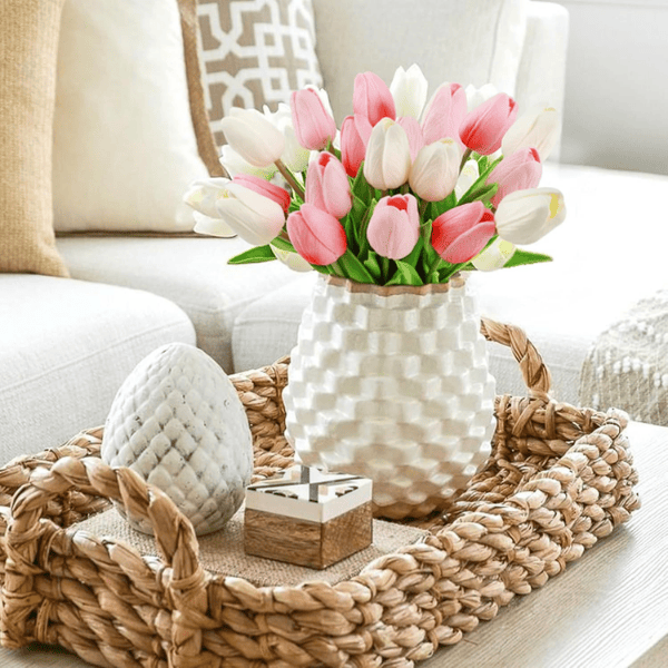 18PCS Real Touch Artificial Tulip Flowers