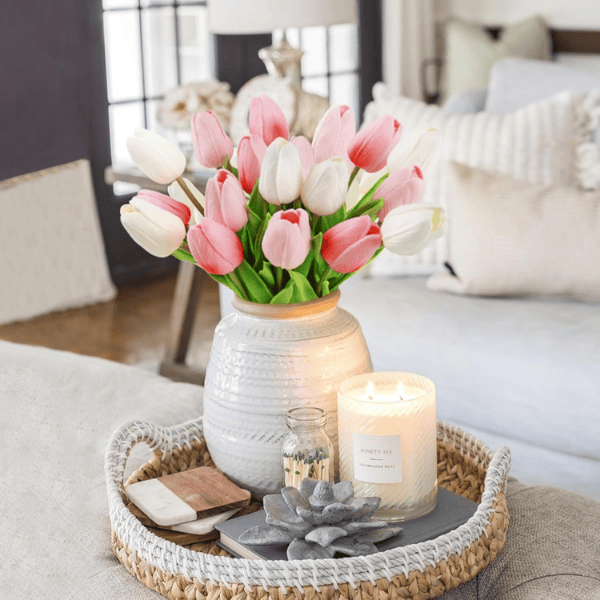 18PCS Real Touch Artificial Tulip Flowers