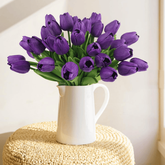 30PCS Real Touch Artificial Tulip Flowers