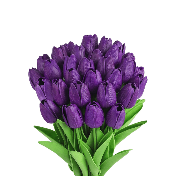 30PCS Real Touch Artificial Tulip Flowers