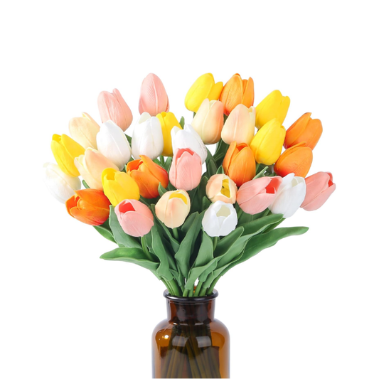 15PCS Artificial Silk Tulip Flowers