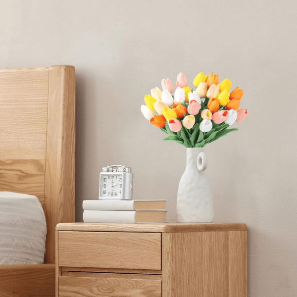 15PCS Artificial Silk Tulip Flowers