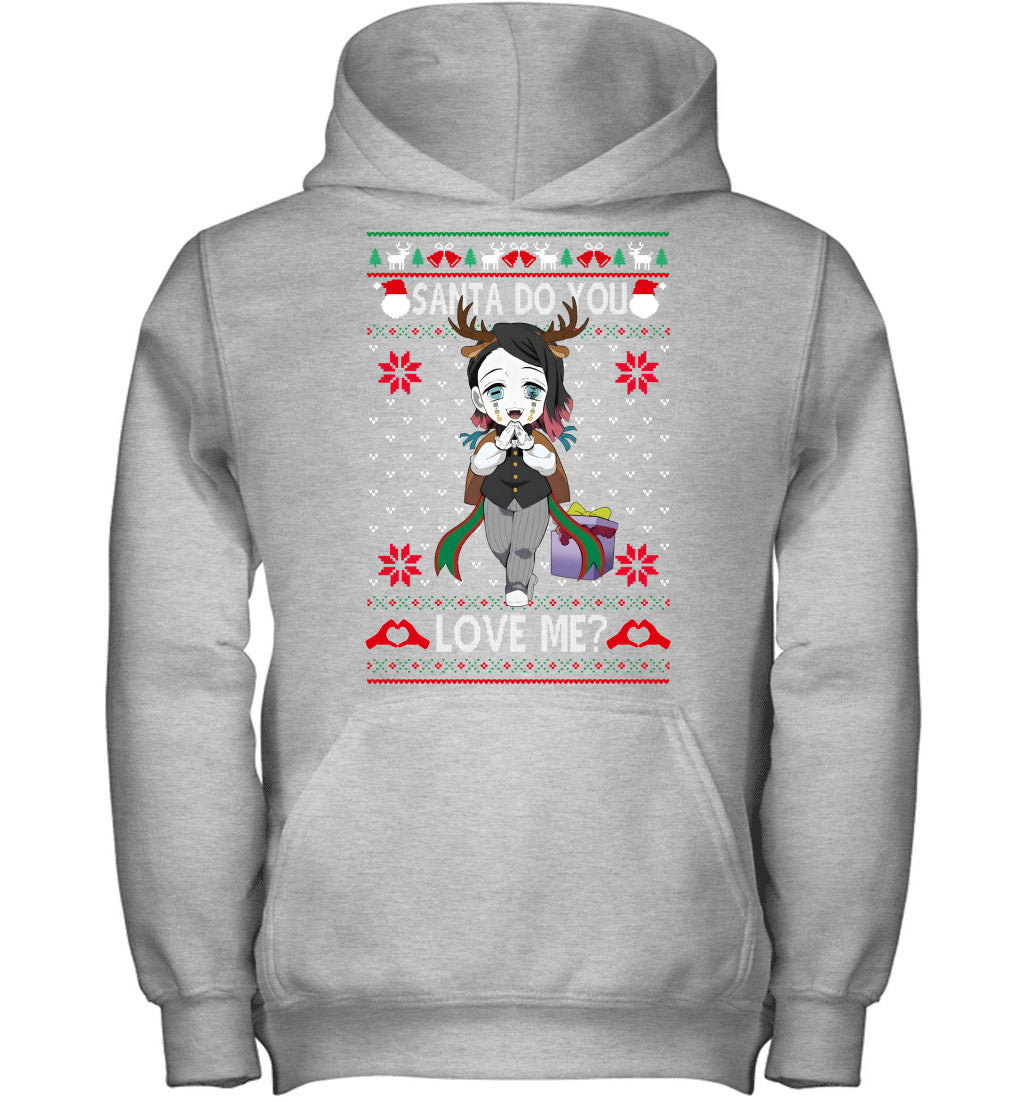 Enmu Demon Slayer Santa Do You Love Me Ugly Christmas T-Shirt