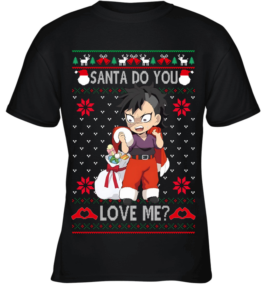 Genya Shinazugawa Demon Slayer Santa Do You Love Me Ugly Christmas T-Shirt