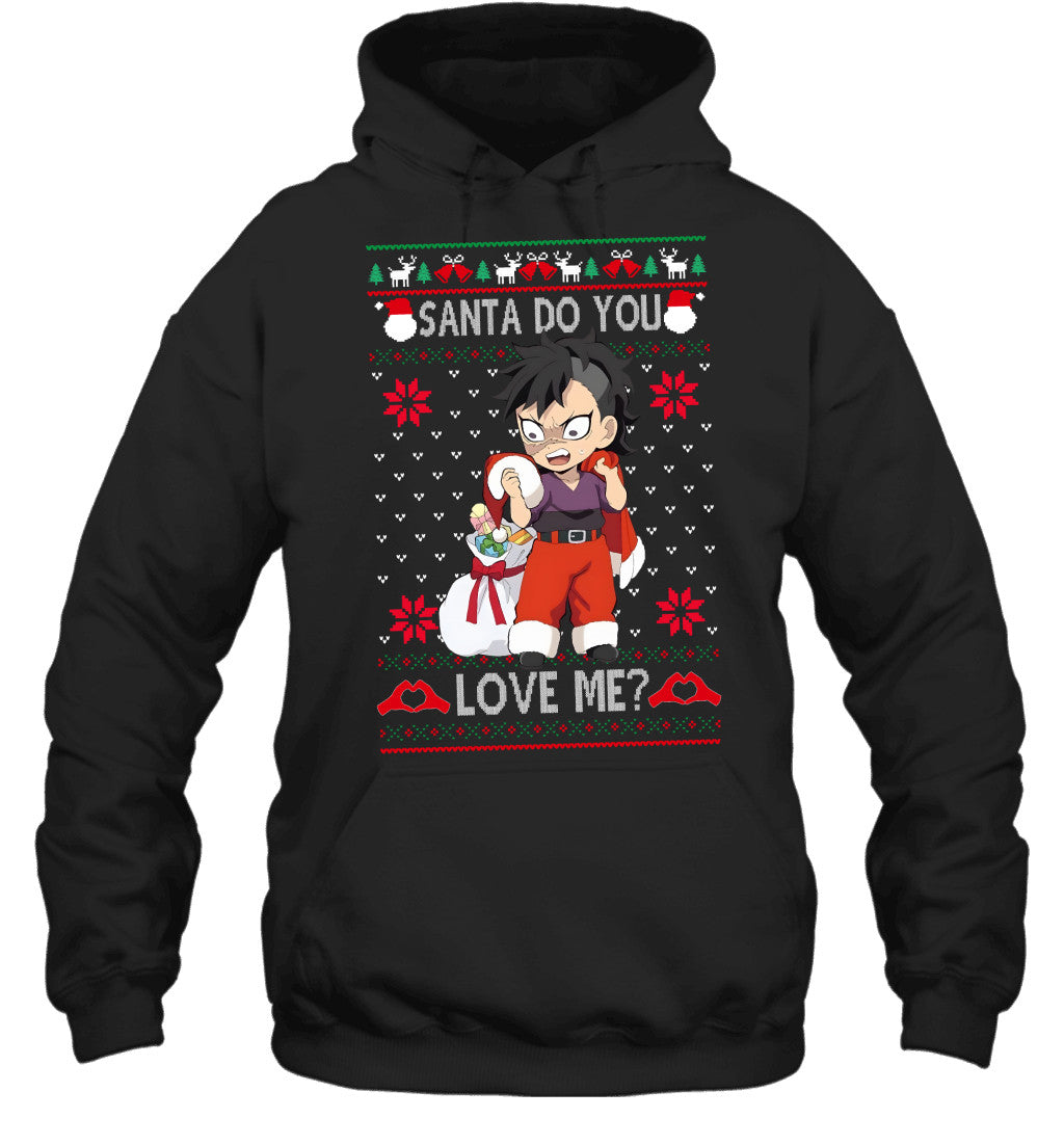 Genya Shinazugawa Demon Slayer Santa Do You Love Me Ugly Christmas T-Shirt