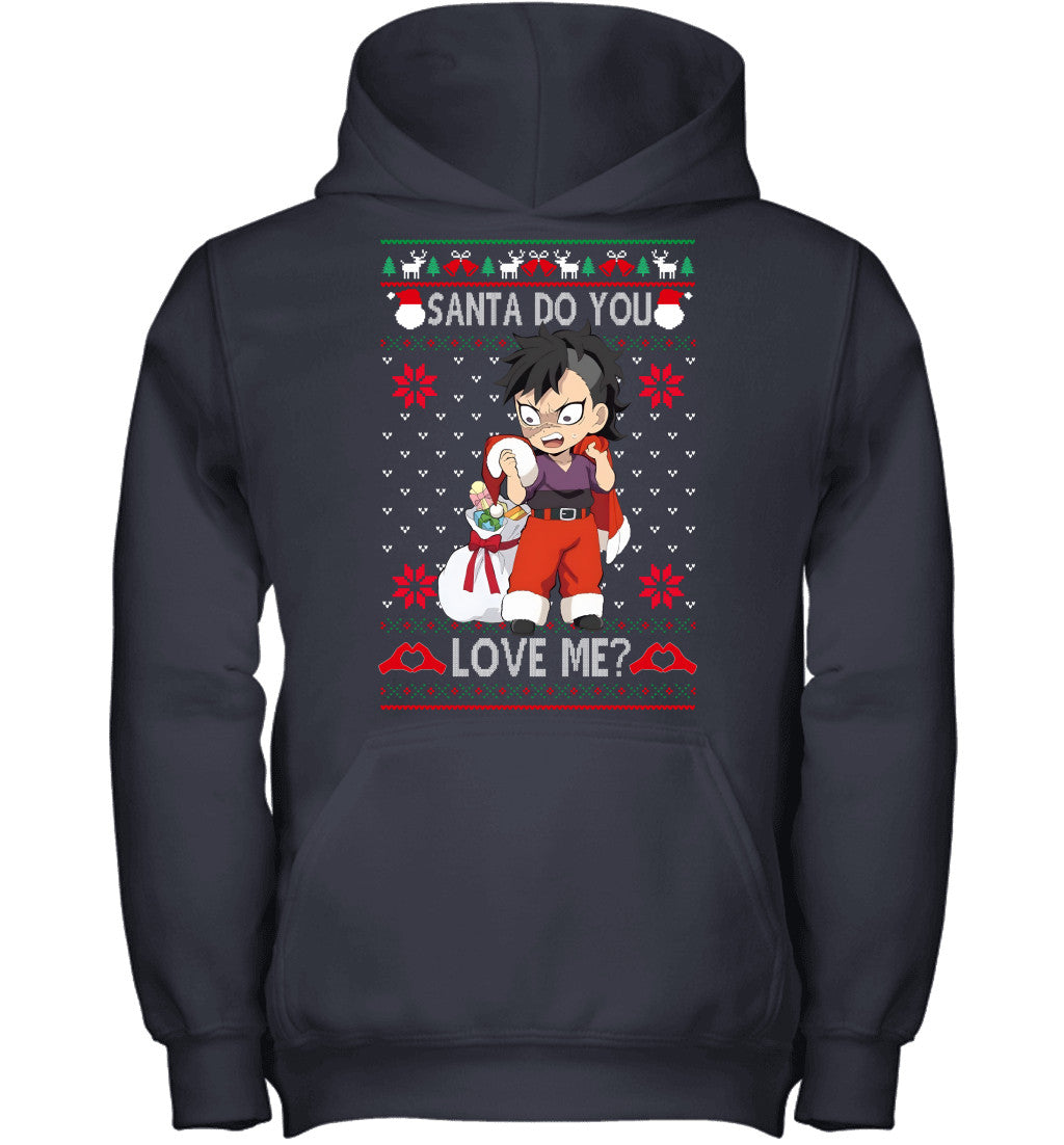 Genya Shinazugawa Demon Slayer Santa Do You Love Me Ugly Christmas T-Shirt