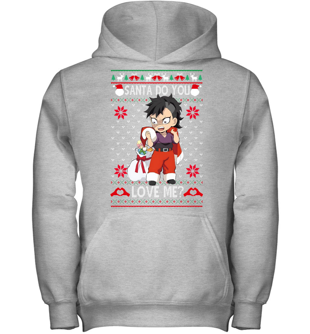 Genya Shinazugawa Demon Slayer Santa Do You Love Me Ugly Christmas T-Shirt