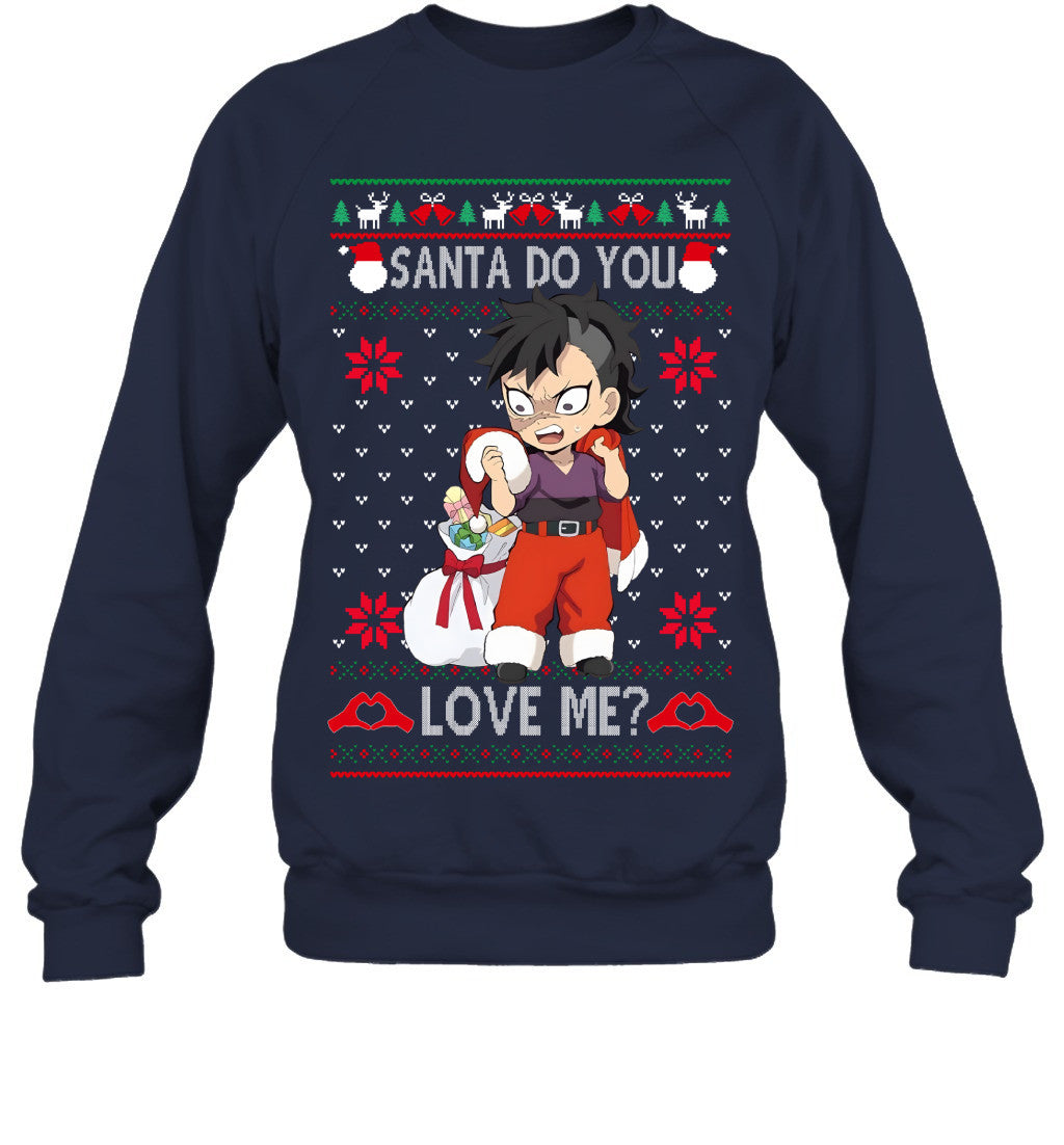 Genya Shinazugawa Demon Slayer Santa Do You Love Me Ugly Christmas T-Shirt