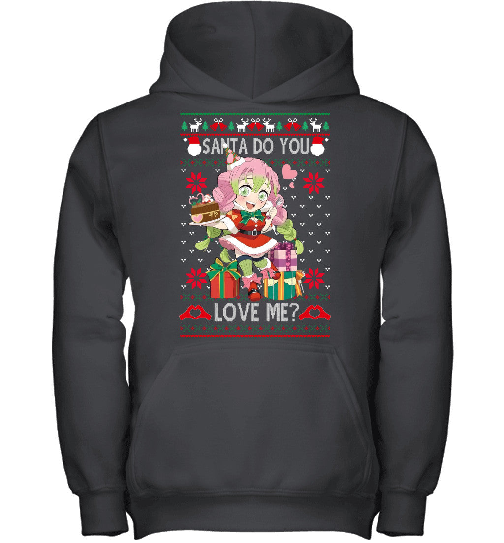 Kanroji Mitsuri Demon Slayer Santa Do You Love Me Ugly Christmas T-Shirt