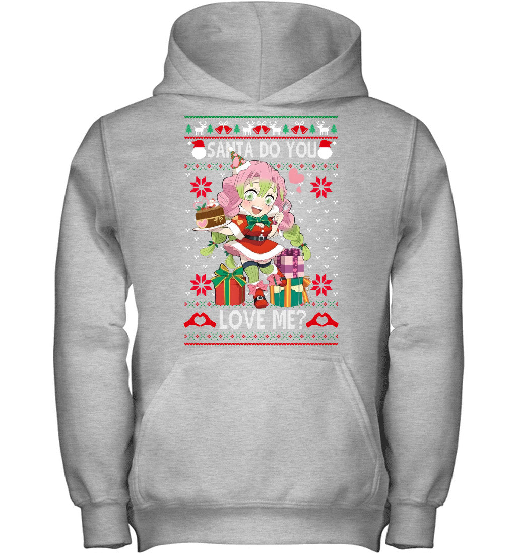 Kanroji Mitsuri Demon Slayer Santa Do You Love Me Ugly Christmas T-Shirt