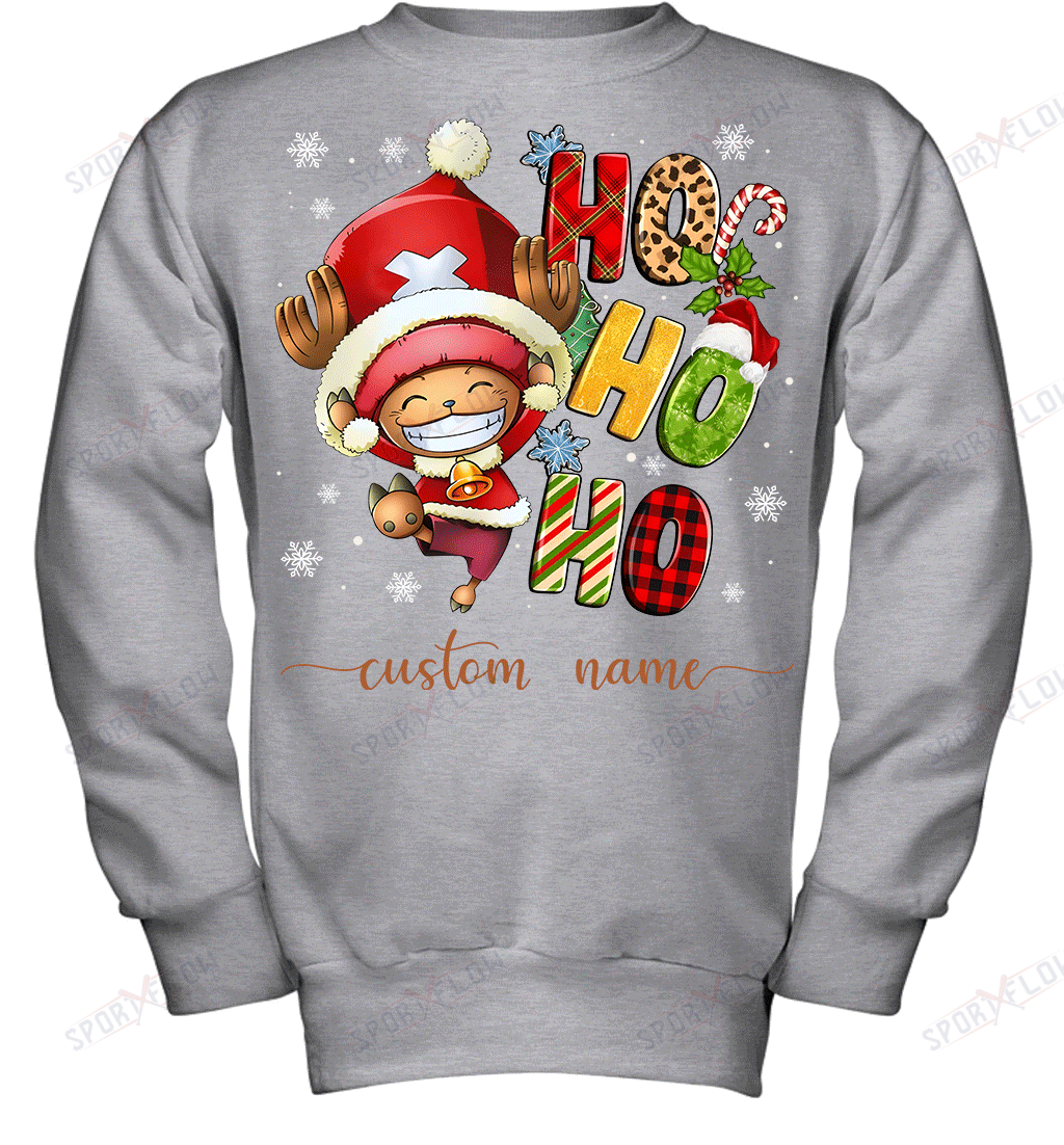 Chopper Christmas Ho Ho Ho Custom Name Graphic T-shirt