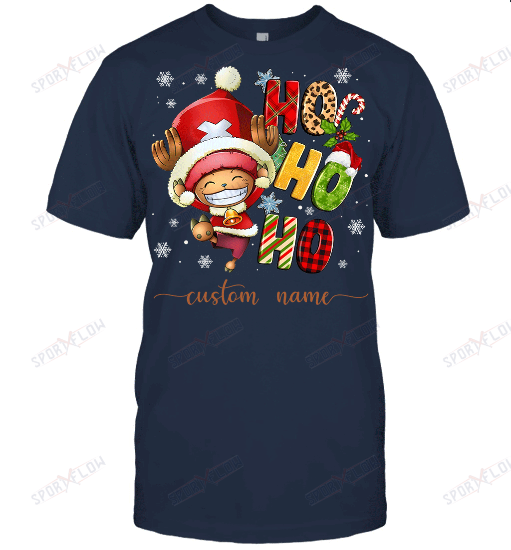 Chopper Christmas Ho Ho Ho Custom Name Graphic T-shirt