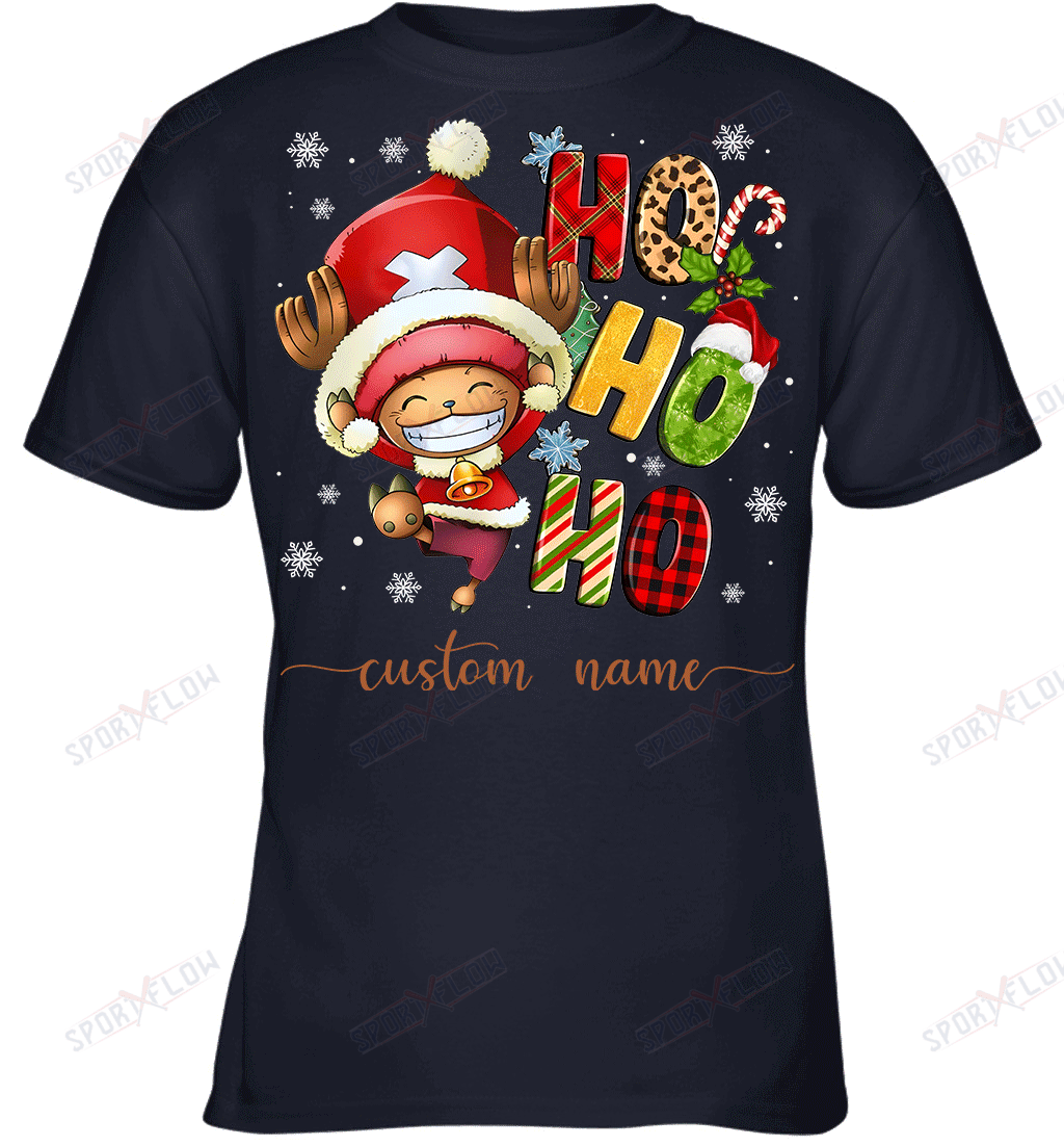 Chopper Christmas Ho Ho Ho Custom Name Graphic T-shirt