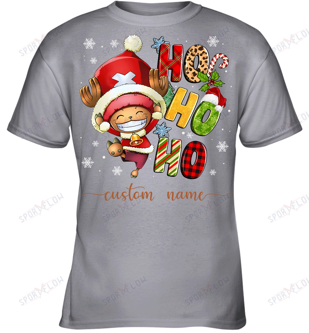 Chopper Christmas Ho Ho Ho Custom Name Graphic T-shirt